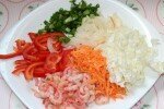 Рецепт приготовления фунчозы с креветками и овощами